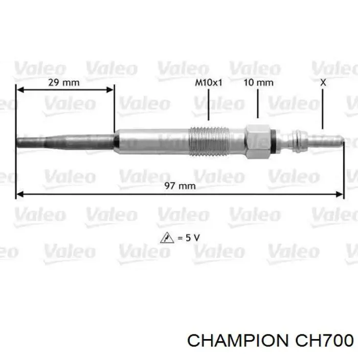 Vela de incandescência Champion CH700 preço, a partir de 15,38 USD