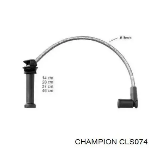 CLS074 Champion Fios de alta voltagem, kit