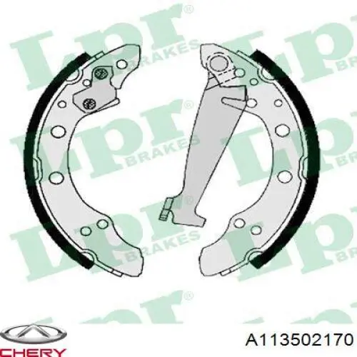 Compre A113502170 Chery Sapatas do freio traseiras de tambor