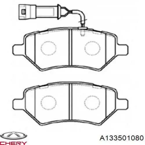 Sapatas do freio dianteiras de disco Chery A133501080 preço, a partir de 16,77 USD