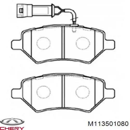 Sapatas do freio dianteiras de disco Chery M113501080 preço, a partir de 22,59 USD