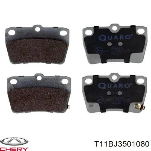 Sapatas do freio traseiras de disco Chery T11BJ3501080 preço, a partir de 18,40 USD