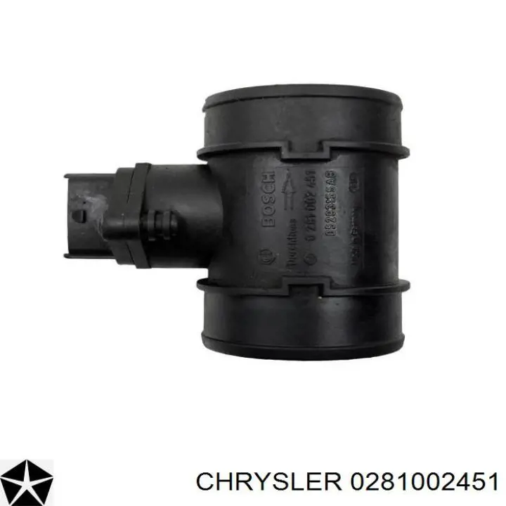 0281002451 Chrysler Sensor de fluxo (consumo) de ar, medidor de consumo M.A.F. - (Mass Airflow)