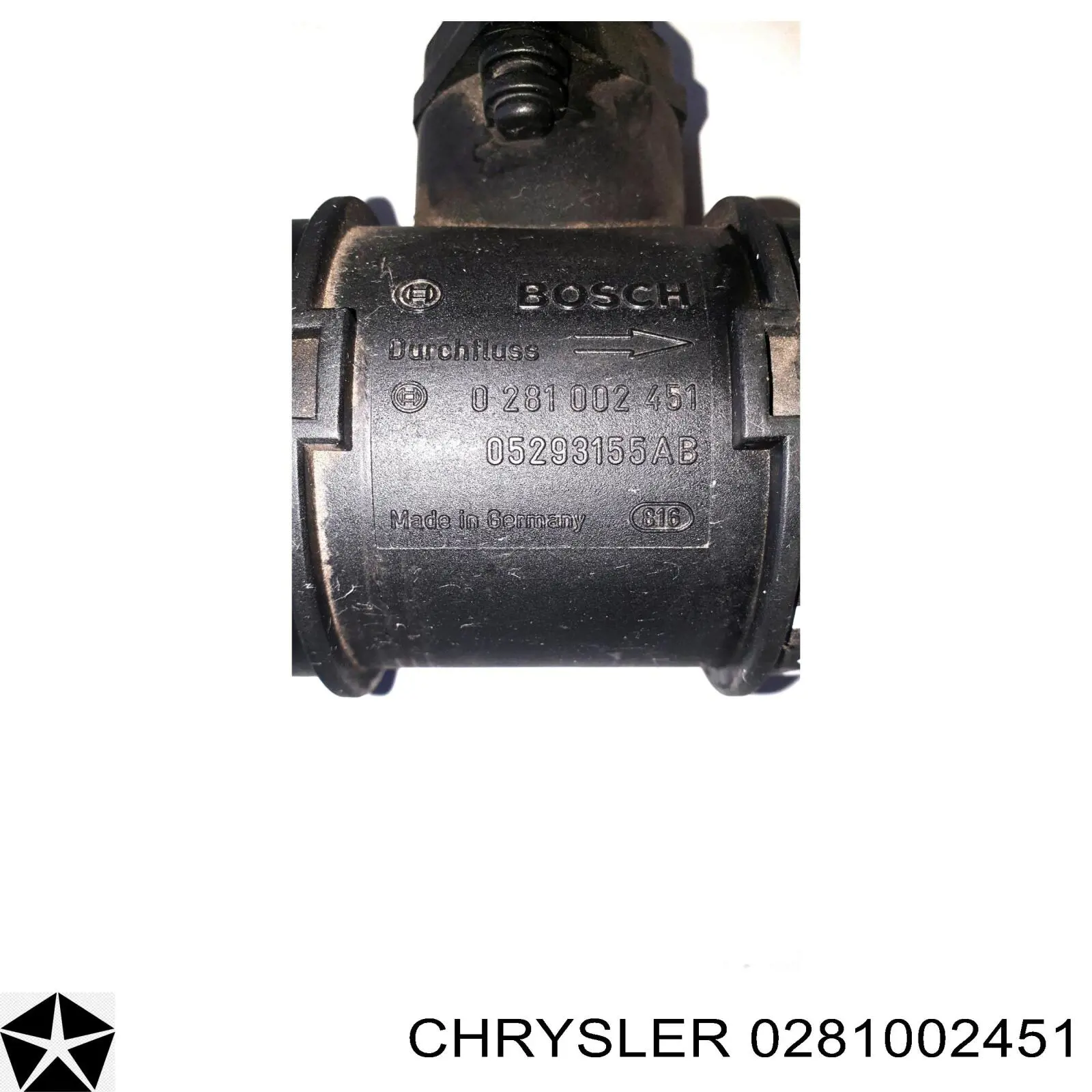Sensor de fluxo (consumo) de ar, medidor de consumo M.A.F. - (Mass Airflow) Chrysler 0281002451 preço, a partir de 37,52 USD