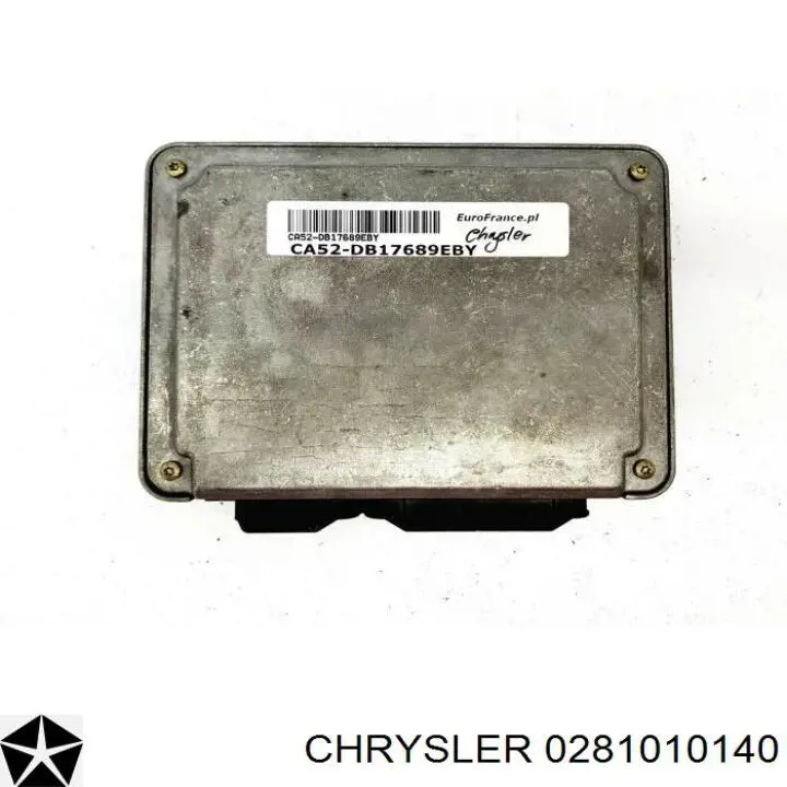 Módulo de direção (Centralina eletrônica) de motor 0281010140 Chrysler