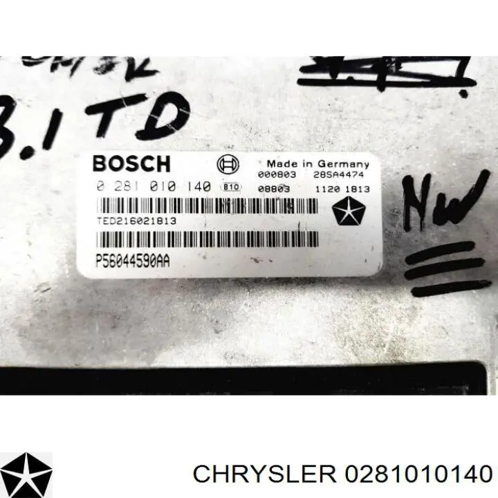 Compre 0281010140 Chrysler Módulo de direção (Centralina eletrônica) de motor