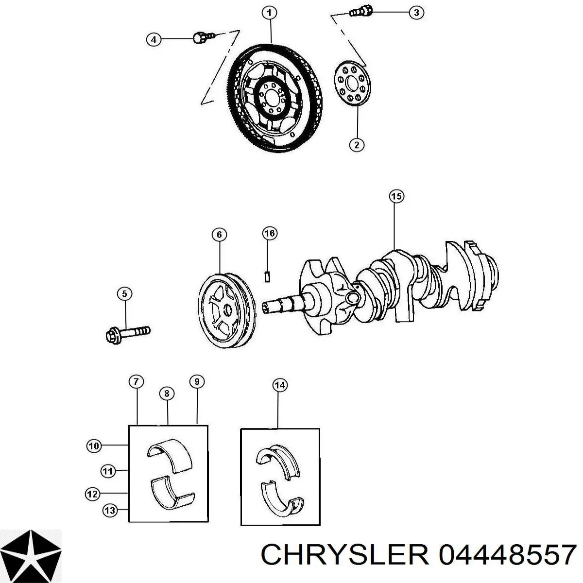 Engrenagem de cadeia da roda dentada de acionamento de cambota de motor Chrysler 4448557 preço, a partir de 10,91 USD