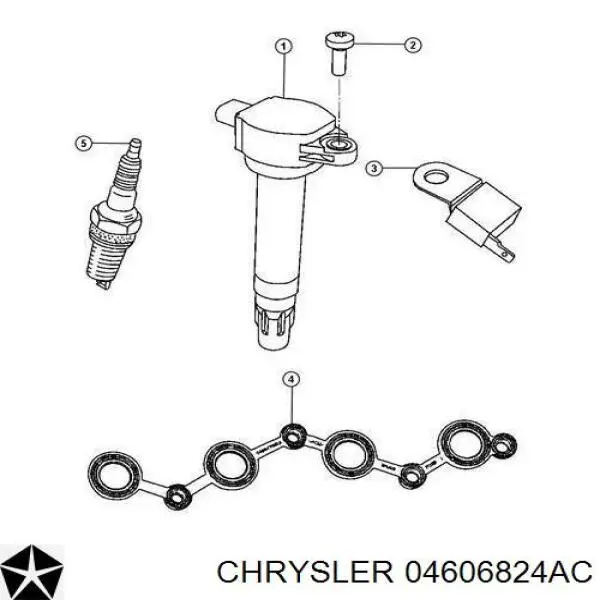 04606824AC Chrysler Bobina de ignição