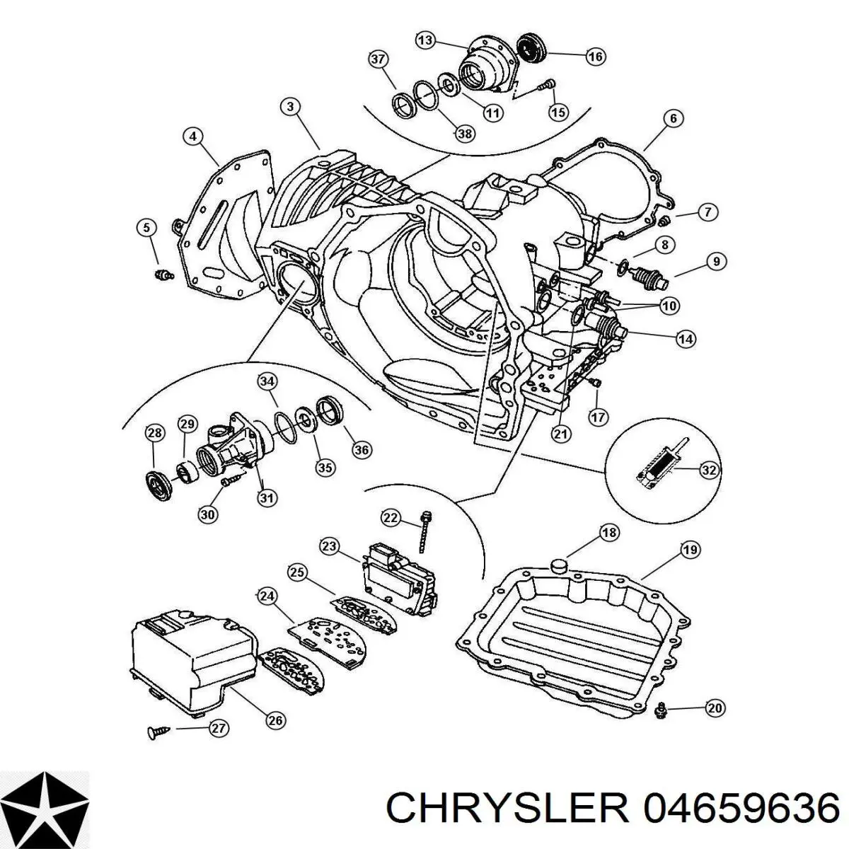  Chrysler 04659636 preço, a partir de 55,35 USD