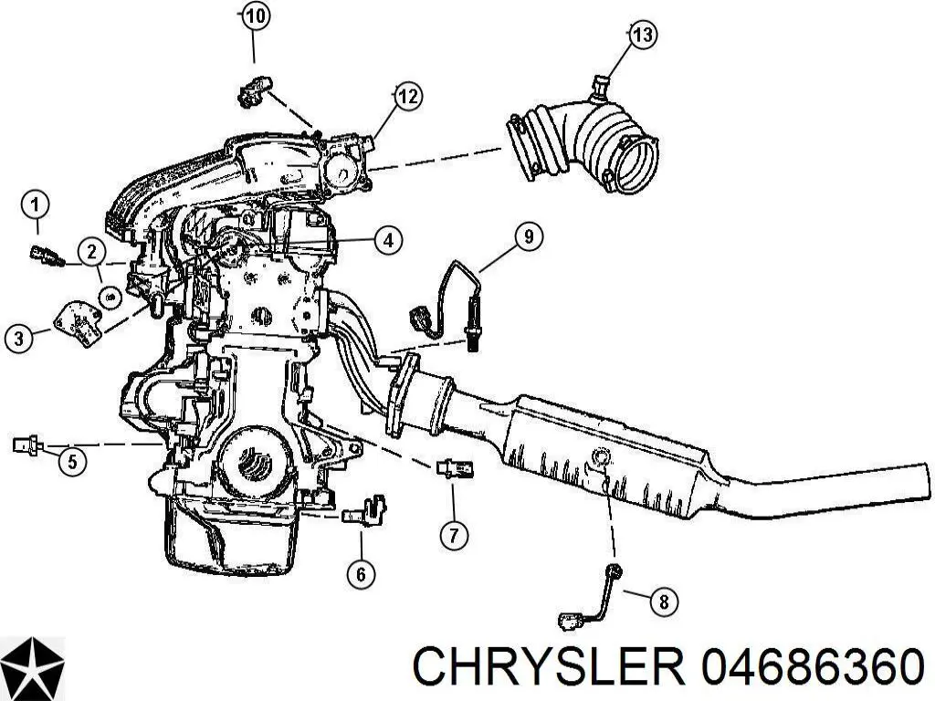  Chrysler 4686360 preço, a partir de 19,60 USD