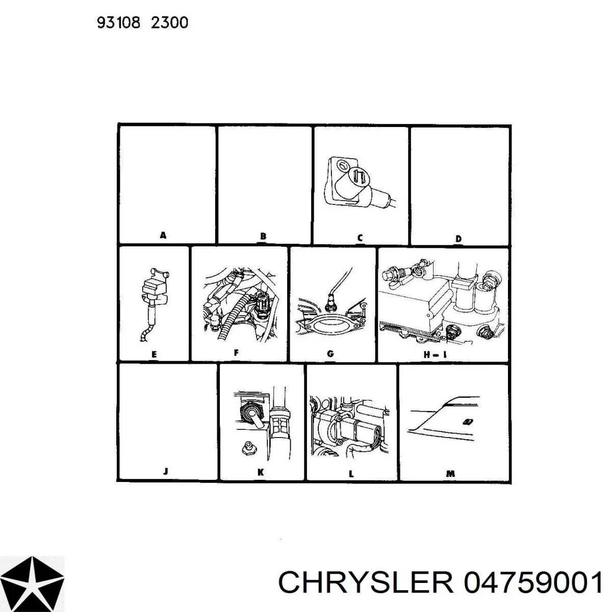 Sensor de posição da válvula de borboleta (potenciômetro) Chrysler 04759001 preço, a partir de 35,80 USD