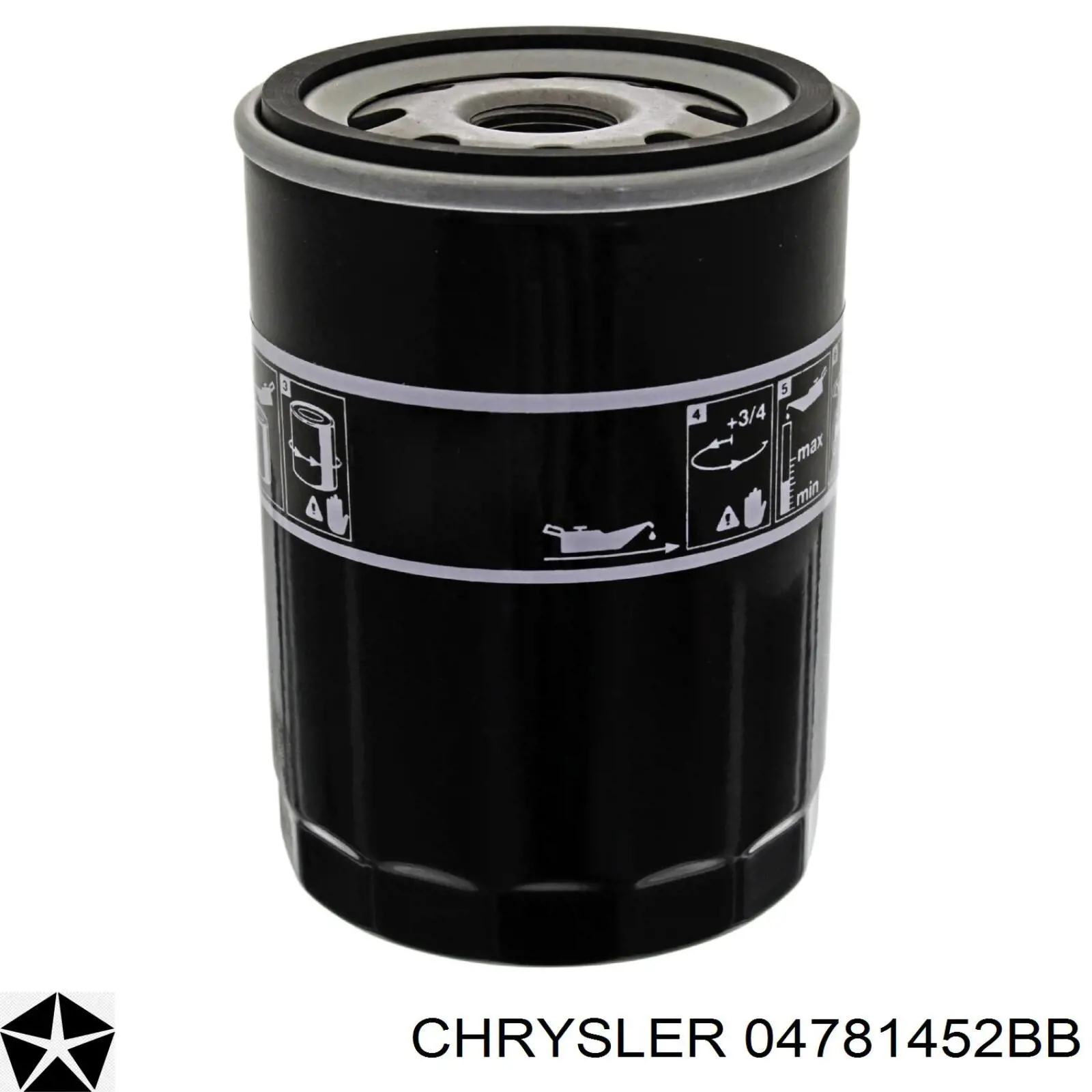 04781452BB Chrysler Filtro de óleo