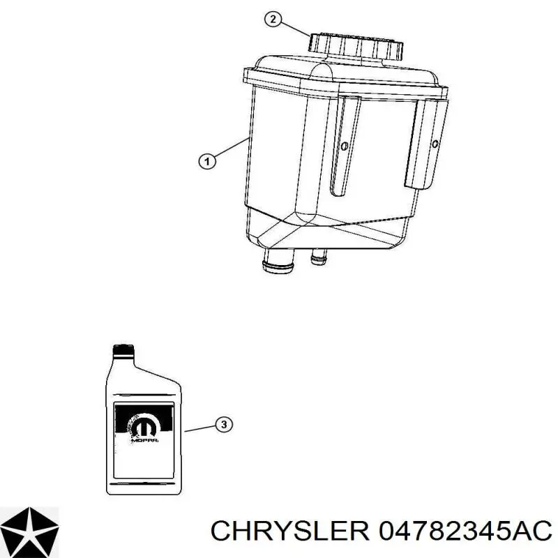 Tanque de bomba da Direção hidrâulica assistida para Chrysler 300 C 