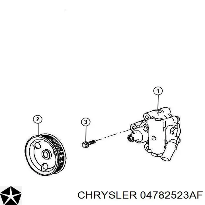 Bomba da Direção hidrâulica assistida Chrysler 4782523AD preço, a partir de 132,80 USD