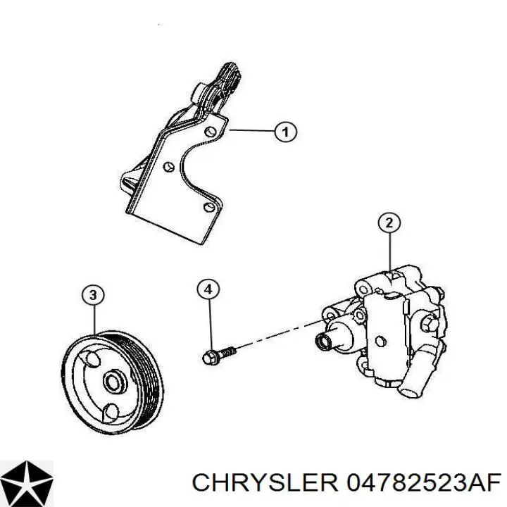 Compre 4782523AD Chrysler Bomba da Direção hidrâulica assistida