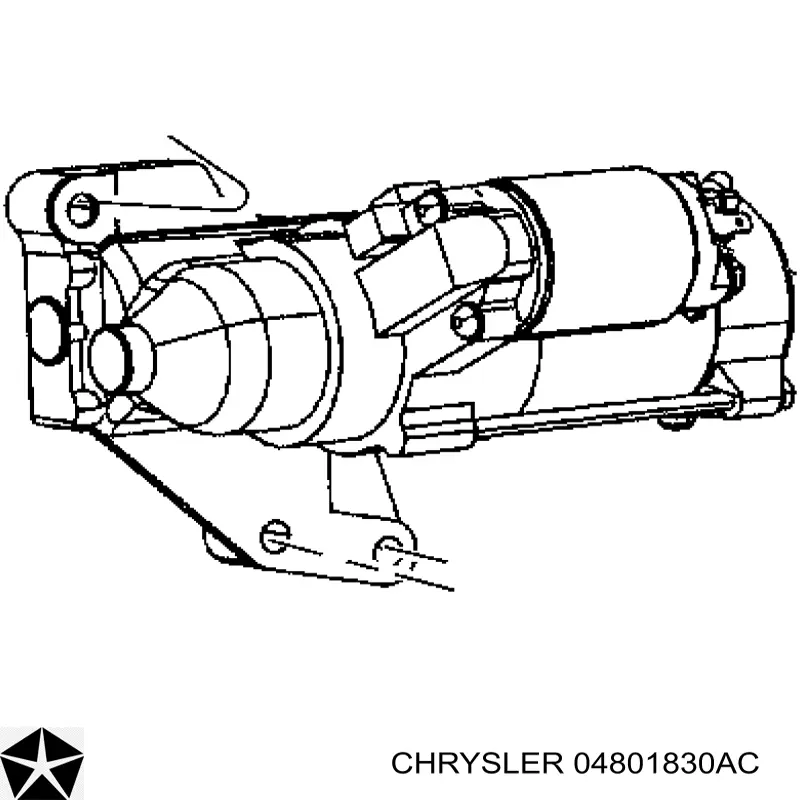 4801830AC Chrysler Motor de arranco