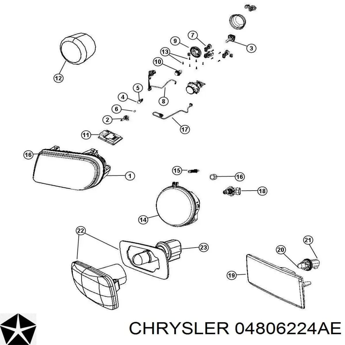 Luz intermitente no pára-lama Fiat/Alfa/Lancia K04806224AE preço, a partir de 49,37 USD