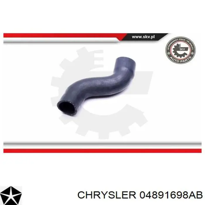 Mangueira (cano derivado) de intercooler Chrysler 04891698AB preço, a partir de 40,51 USD