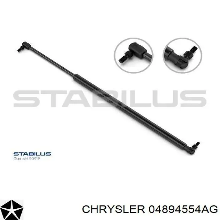 Amortecedor de tampa de porta-malas (de 3ª/5ª porta traseira) Chrysler 04894554AG preço, a partir de 18,53 USD