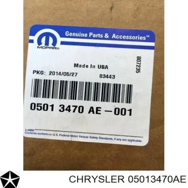 Compre 05013470AE Chrysler Filtro da Caixa Automática de Mudança