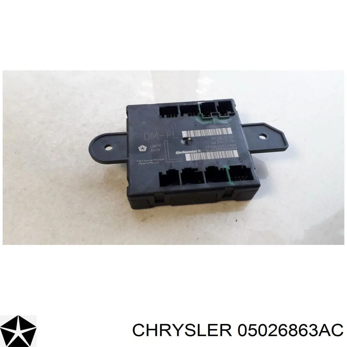 04602807AH Chrysler Módulo de conforto da porta dianteira