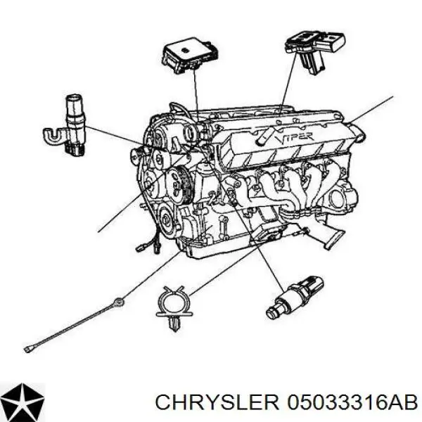 Sensor de detonação Chrysler 05033316AB preço, a partir de 34,10 USD