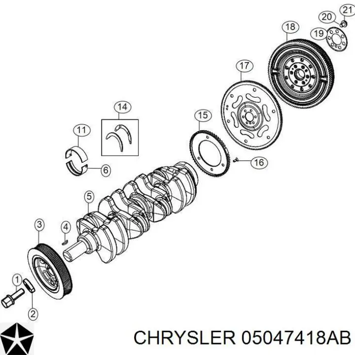 Polia de cambota Jeep Compass  MP