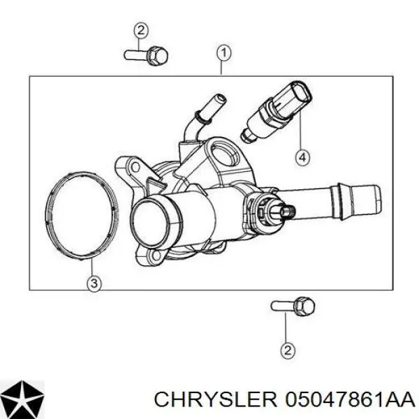 Caixa do termostato Chrysler 5047861AB preço, a partir de 52,35 USD