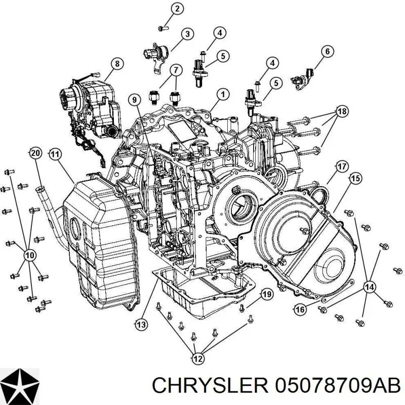 Solenoide da Caixa Automática de Mudança Chrysler 5078709AB preço, a partir de 648,45 USD