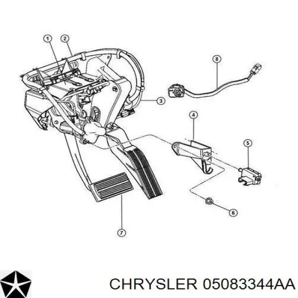 Sensor de ativação do sinal de parada Chrysler 105083344AA preço, a partir de 36,67 USD
