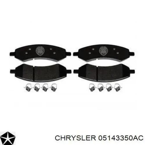 05143350AC Chrysler Sapatas do freio dianteiras de disco