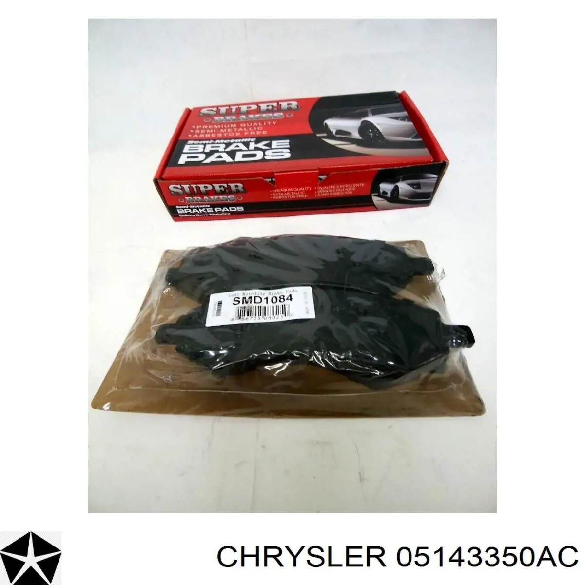 Sapatas do freio dianteiras de disco Chrysler 05143350AC preço, a partir de 41,82 USD