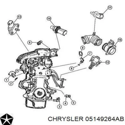 Sensor de temperatura do meio ambiente Fiat/Alfa/Lancia K05149264AB preço, a partir de 11,28 USD