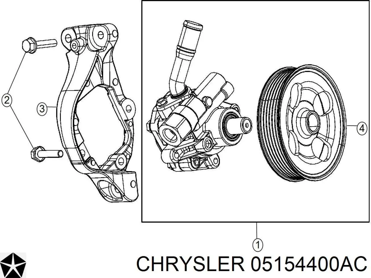 Bomba da Direção hidrâulica assistida Chrysler K05154400AC preço, a partir de 227,66 USD