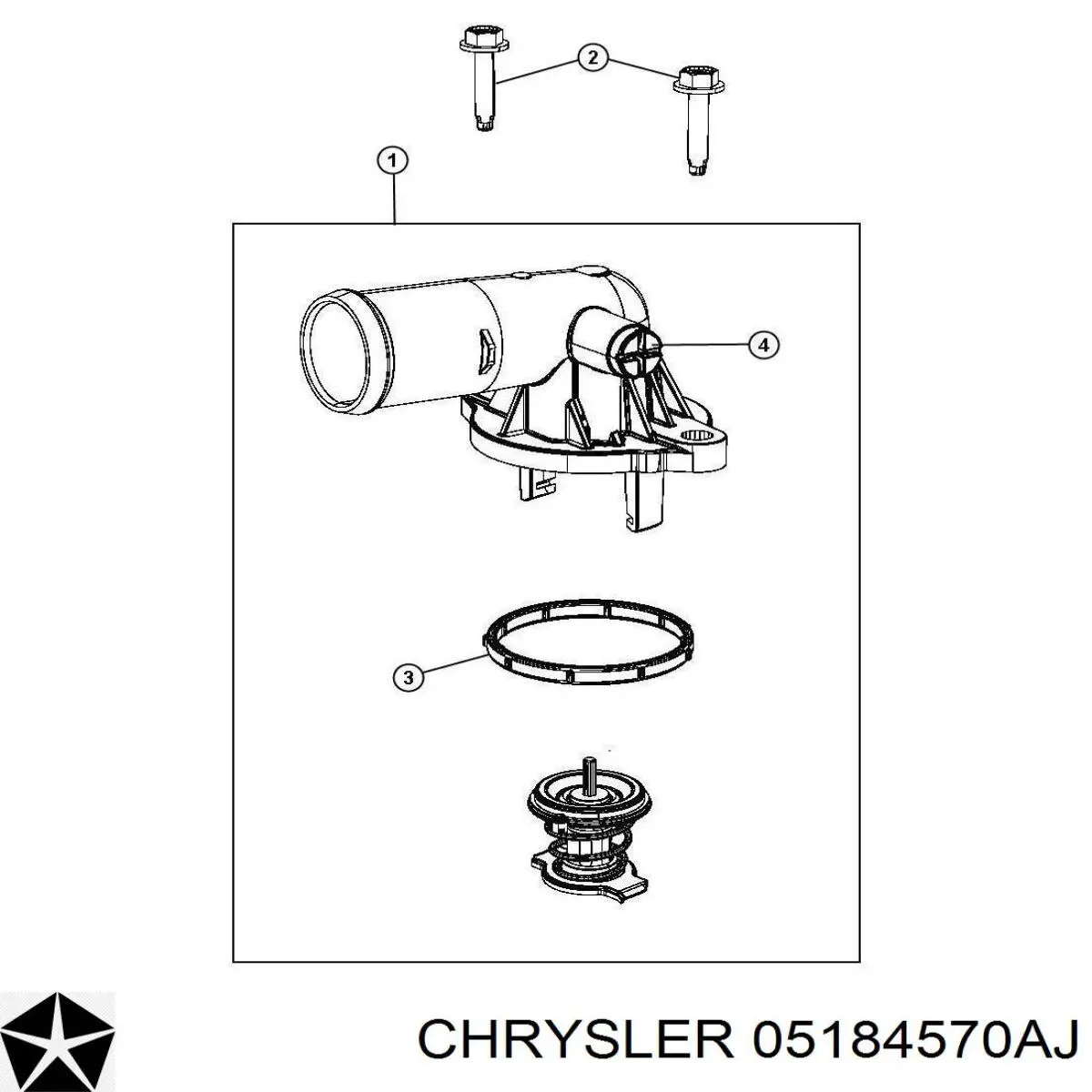 Termostato Chrysler 05184570AH preço, a partir de 16,08 USD