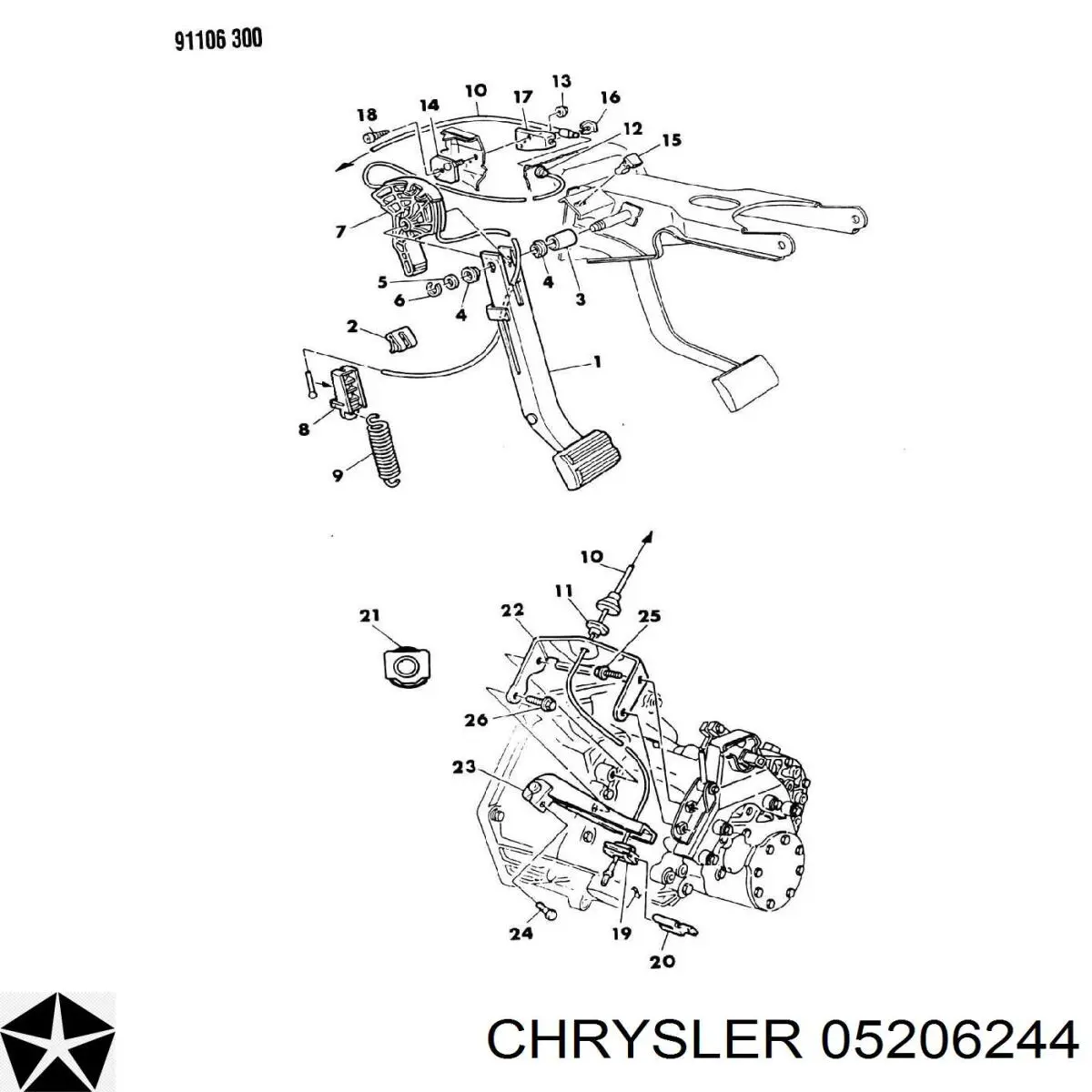  Chrysler 5206244 preço, a partir de  USD