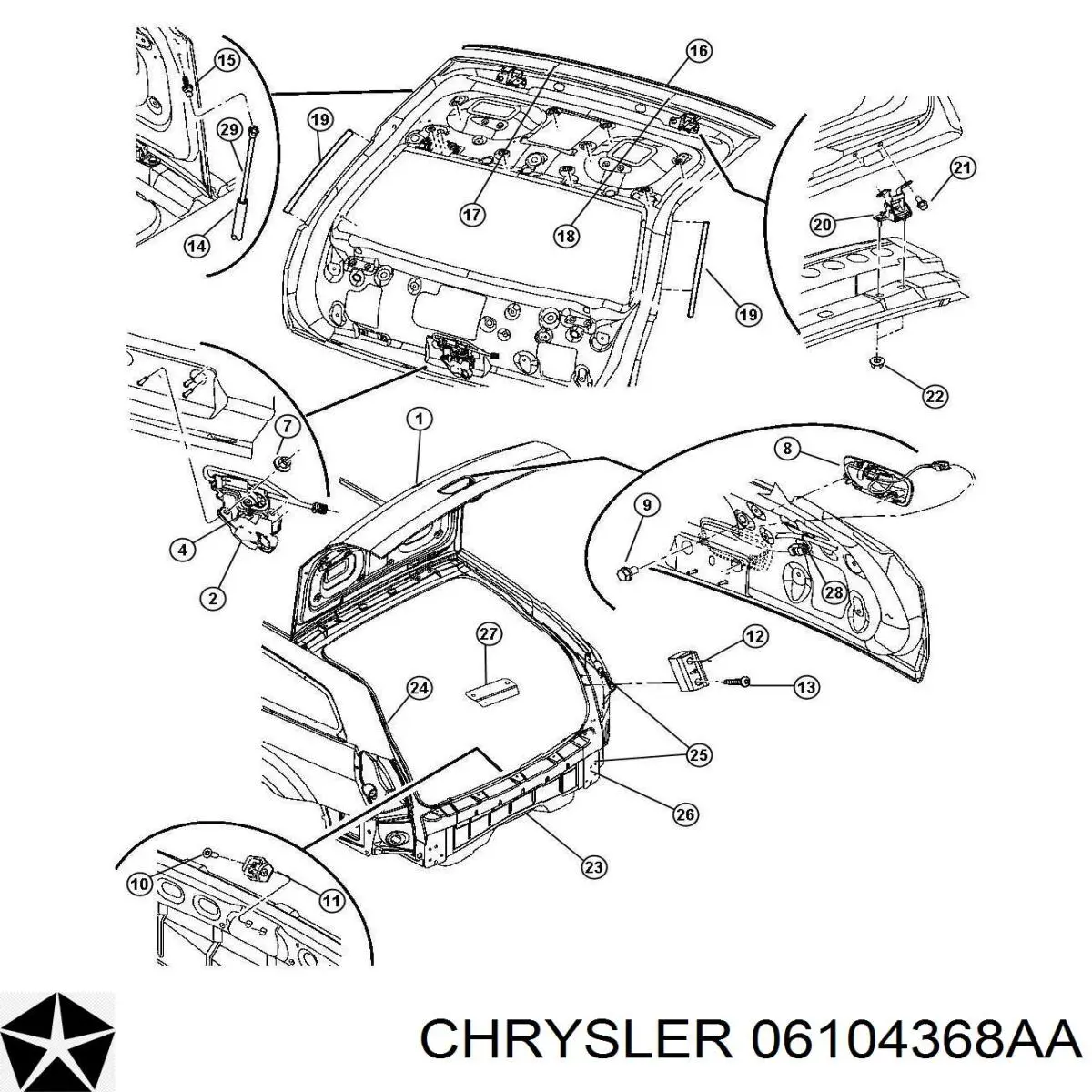 6104368AA Chrysler 