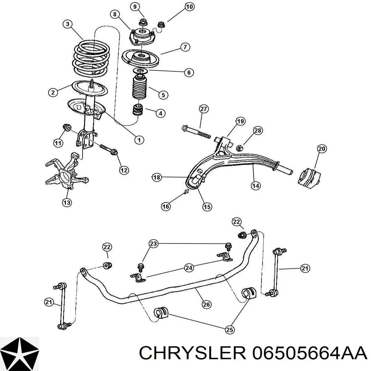  Chrysler 6505664AA preço, a partir de 9,80 USD