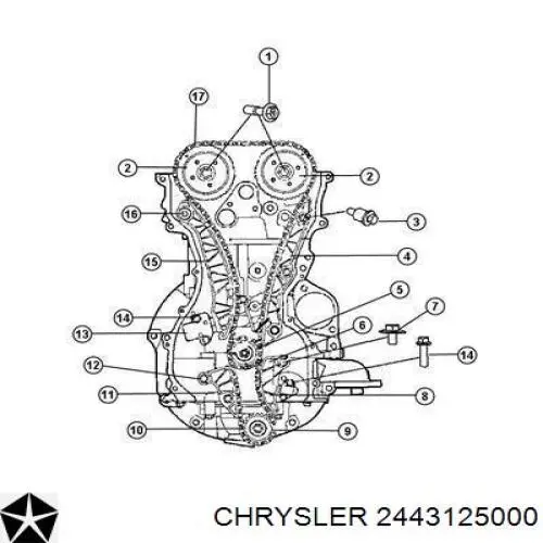Compre 2443125000 Chrysler Amortecedor de cadeia do mecanismo de distribuição de gás