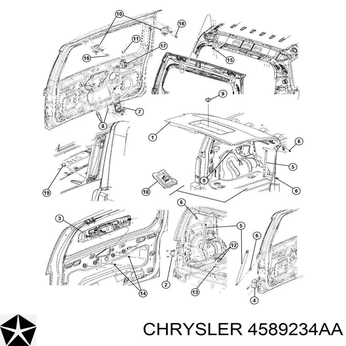  Chrysler 4589234AA preço, a partir de  