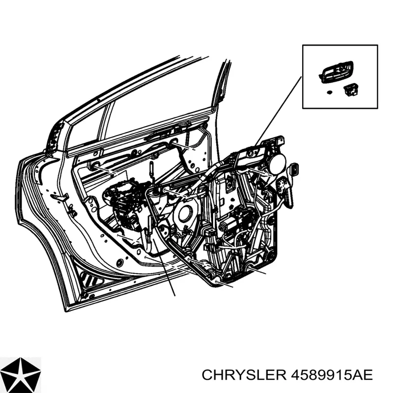 Fecho da porta traseira esquerda Chrysler 4589915AE preço, a partir de 68,10 USD
