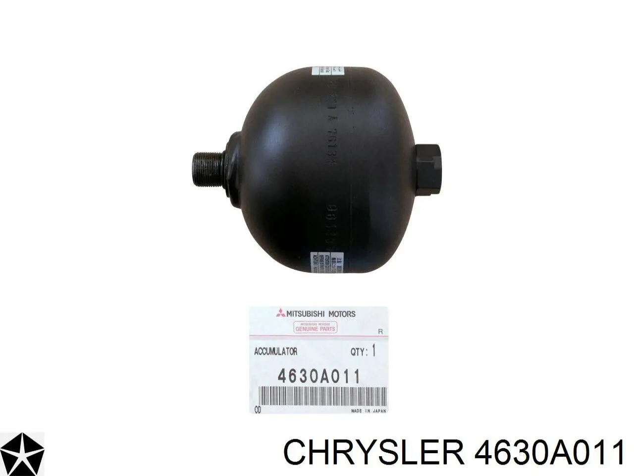 Acumulador hidráulico do freio do sistema 4630A011 Chrysler
