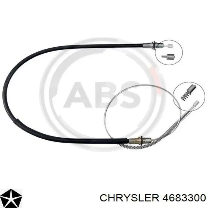Cabo do freio de estacionamento traseiro direito Chrysler 4683300 preço, a partir de 21,85 USD