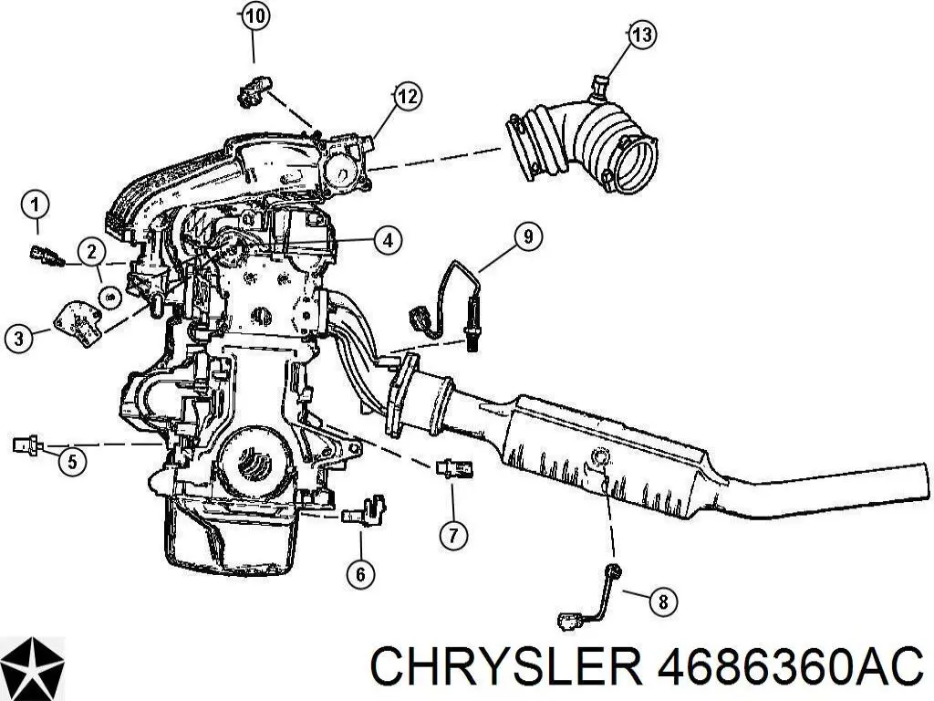  Chrysler 4686360AC preço, a partir de 19,60 USD