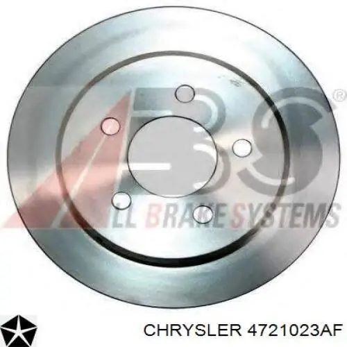 Disco do freio traseiro Chrysler 4721023AF preço, a partir de 40,38 USD