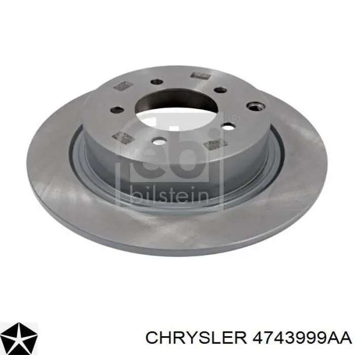 Compre 4743999AA Chrysler Disco do freio traseiro