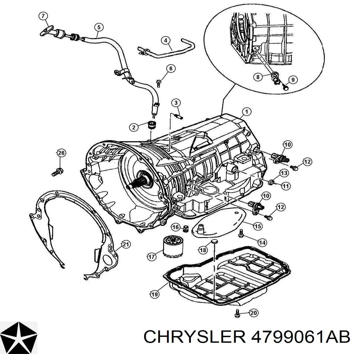 Sensor de velocidade Chrysler 4799061AB preço, a partir de 44,42 USD