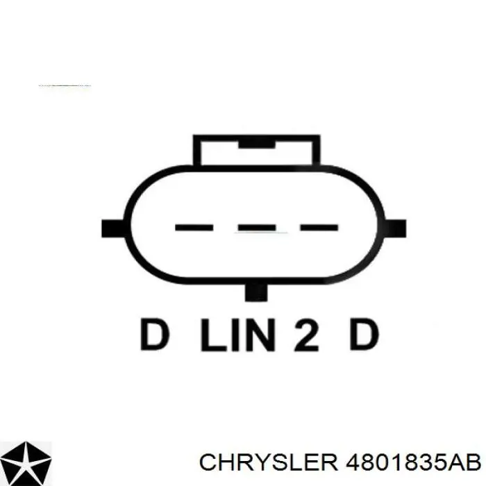 4801835AB Chrysler Gerador