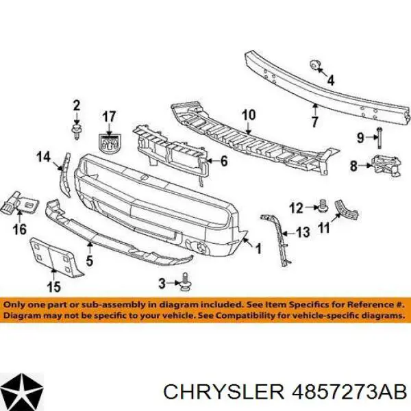  Chrysler 4857273AB preço, a partir de 77,02 USD