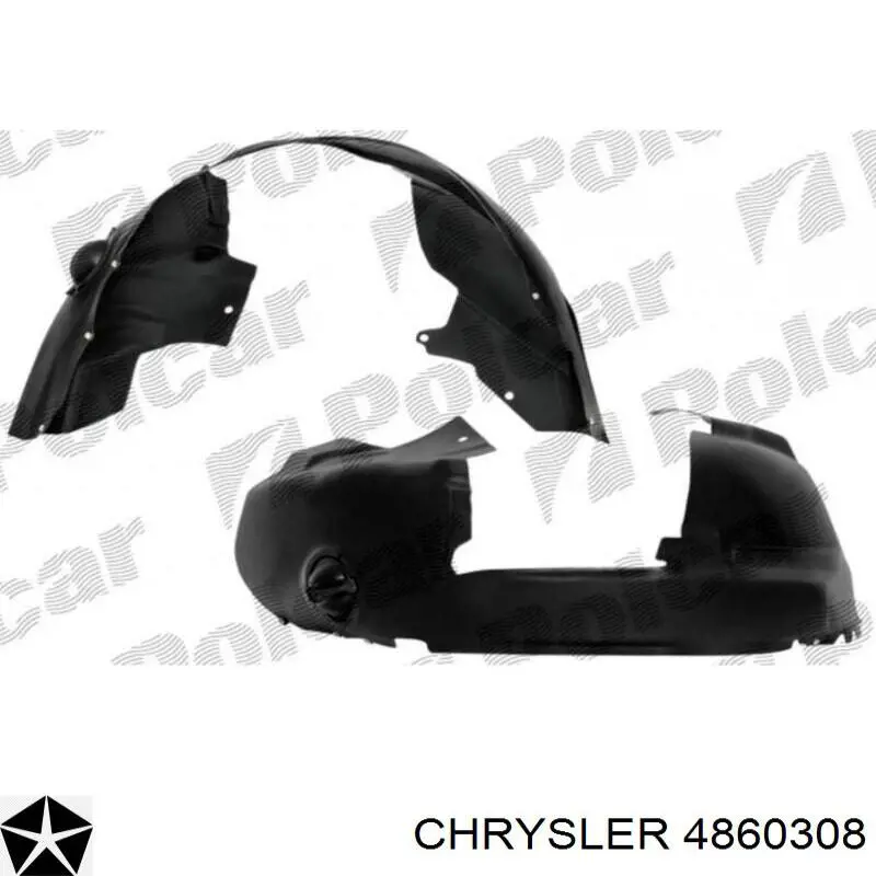 Guarda-barras direito do pára-lama dianteiro Chrysler 4860308 preço, a partir de 20,63 USD